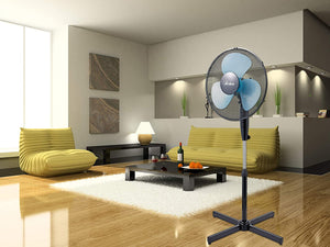 Ardes AR5EA40P Ventilatore Piantana, Nero, Pala 40 cm