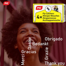 Carica l'immagine nel visualizzatore di Gallery, PIC - 16 Pezzi - Acchiappamosche - Ecologico e Senza tossicità - Incluso Gancio per Appendere - Trappola Anti- Mosca verificata