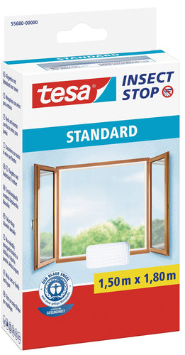 Tesa 55680 Zanzariera per Finestra Standard, Bianco, 1,50m x 1,80m, Bianco - Ilgrandebazar