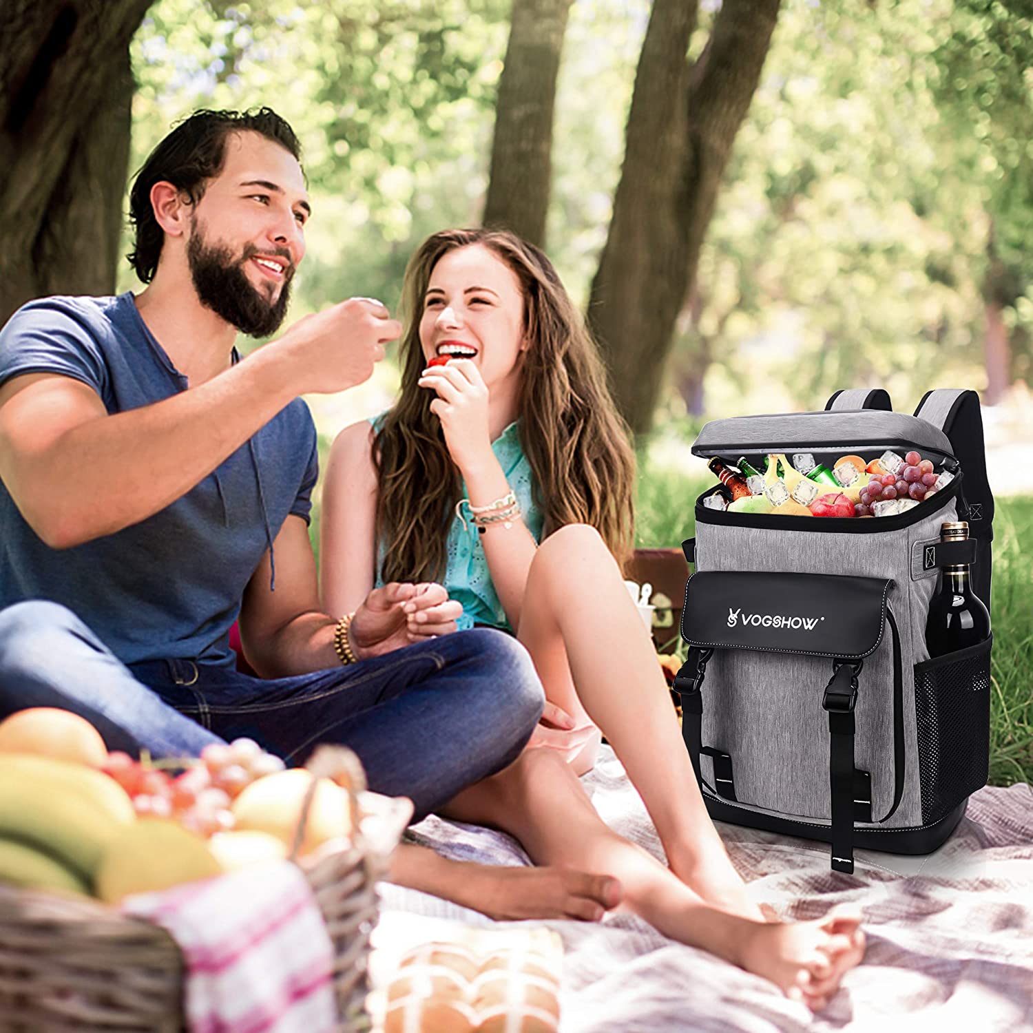 Zaino Frigo Termico 30L Vogshow - Impermeabile, Per Picnic, Spiaggia, Campeggio E Viaggi - Foto 12