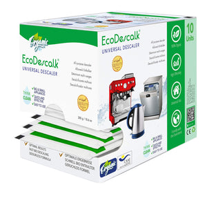 EcoDescalk Universal Biologico in Polvere, 10 1 Pack x 10 Sacchetti - Ilgrandebazar