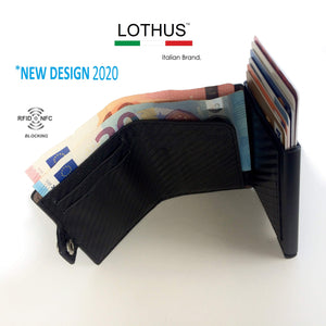 LOTHUS Porta Carte Di Credito Slim 2a Generazione Portafoglio RFID Blocco... - Ilgrandebazar