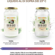 Carica l'immagine nel visualizzatore di Gallery, Olio di Cocco Biologico Extra Vergine 500 ml. Crudo e Spremuto a Freddo. Organico e Puro al 100%. Ideale sui Capelli, sul Corpo e ad Uso Alimentare. Olio di Cocco Bio Nativo e non Raffinato
