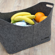 Carica l&#39;immagine nel visualizzatore di Gallery, DuneDesign Borsa di Feltro Artificiale 40x25x30cm per 40x25x30 cm, Grigio - Ilgrandebazar