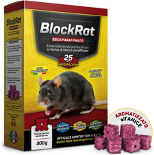 Carica l&#39;immagine nel visualizzatore di Gallery, Veleno per Topi e Ratti, Esca Topicida Ratticida Professionale Potente, Novità Aroma all&#39;Anice, Uso Esterno Interno Casa, Disinfestazione Rimedi Eliminare Roditori Azione Forte BlockRat - 300 g