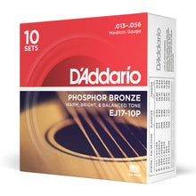 Carica l&#39;immagine nel visualizzatore di Gallery, D&#39;Addario EJ16 Set Corde Acustica EJ Phosphor BRZ RND WND - Ilgrandebazar