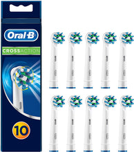 Carica l'immagine nel visualizzatore di Gallery, Oral-B CrossAction Testine di Ricambio per Spazzolino Elettrico, Pacco Adatto alla Buca delle Lettere, Confezione da 10 Pezzi, Versione Vecchia
