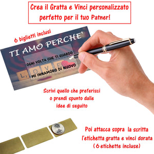 Gratta E Vinci Personalizzato Degli Innamorati Horus Creations Ti Amo Perché - Ilgrandebazar