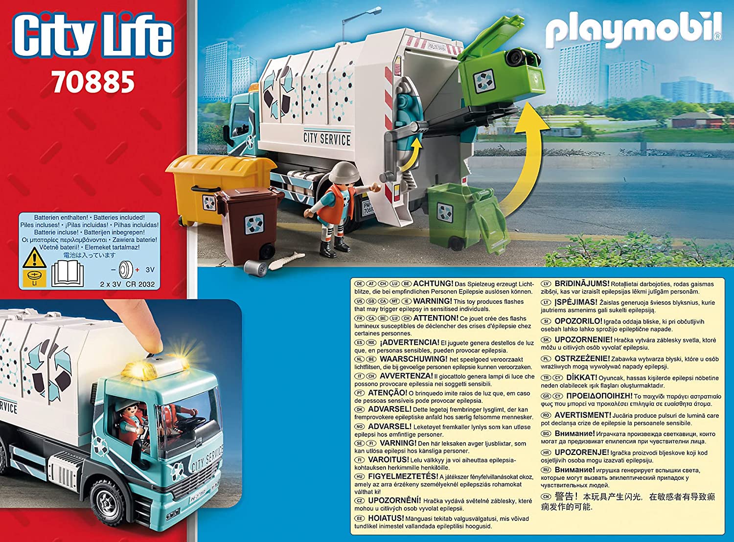 PLAYMOBIL 6774 CAMION SMALTIMENTO RIFIUTI 1.2.3 | GIOCHI DI CLEM PLAYMOBIL 6774 CAMION SMALTIMENTO RIFIUTI 1.2.3 | GIOCHI DI CLEM