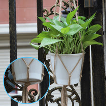 Carica l&#39;immagine nel visualizzatore di Gallery, KissDate - Confezione da 5 portavasi appendere in corda di iuta, a 4... - Ilgrandebazar