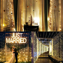 Carica l&#39;immagine nel visualizzatore di Gallery, Tenda Luminosa Natale 3m * 300 LED Luci Impermeabile IP65 con 8... - Ilgrandebazar