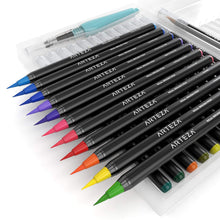 Carica l&#39;immagine nel visualizzatore di Gallery, Arteza Pennarelli Acquerello Professionali, Set da 24 Colori, multicolore - Ilgrandebazar