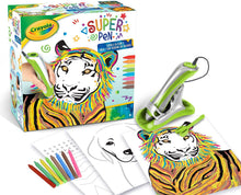 Carica l&#39;immagine nel visualizzatore di Gallery, CRAYOLA- Super Pen Tigre, per sciogliere i Pastelli a Cera e Creare Disegni in Rilievo, attività Creativa e Regalo per Bambini, età 8+, Colore Argento/Verde, 25-0395