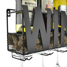 Carica l&#39;immagine nel visualizzatore di Gallery, Thetford Design - Portabottiglie da parete in metallo con 4 supporti per... - Ilgrandebazar