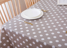 Carica l&#39;immagine nel visualizzatore di Gallery, Vinylla Pois Tortora Facile da Pulire in PVC, 140 x 180 cm 140 x 180 - Ilgrandebazar