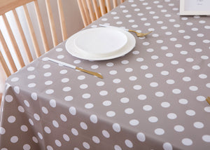 Vinylla Pois Tortora Facile da Pulire in PVC, 140 x 180 cm 140 x 180 - Ilgrandebazar