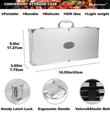Carica l&#39;immagine nel visualizzatore di Gallery, Romanticist 21Pc Set Barbecue in Acciaio Inox 37 x 16 x 6.5cm, Silver - Ilgrandebazar