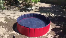 Carica l&#39;immagine nel visualizzatore di Gallery, Femor Piscina per Cani, Gatti, Bagno 160x160x30cm, Rosso