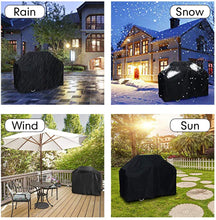 Carica l&#39;immagine nel visualizzatore di Gallery, Velway Copertura Barbecue Telo Copri Barbecue Impermeabile 147 * 61 * 117cm per BBQ Grill Anti Polvere Neve Pioggia Feci di Uccelli Sole, Cover 210D Oxford per Barbecue