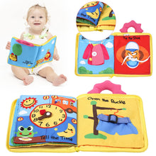 Carica l'immagine nel visualizzatore di Gallery, Herefun Libro di Stoffa per Bambini, Libro Interattivo Montessori Busy Board per Bambini, Tavola attività Bambino Cognition Libro Giocattoli Educativi per Bambino con Chiusura Lampo, Bottone