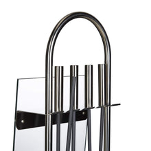 Carica l&#39;immagine nel visualizzatore di Gallery, Relaxdays 10022294 Accessori Camino, Set 5 Pezzi, Porta Attrezzi, Argento