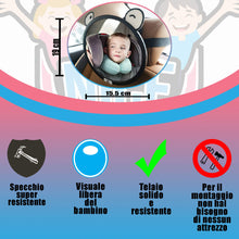 Carica l&#39;immagine nel visualizzatore di Gallery, Specchietto Retrovisore Bambini|Specchio Auto... - Ilgrandebazar