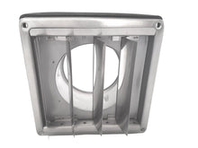 Carica l&#39;immagine nel visualizzatore di Gallery, Griglia di ventilazione in acciaio inox, rettangolare, con DN 100, Argento - Ilgrandebazar