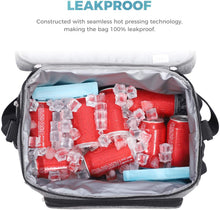 Carica l'immagine nel visualizzatore di Gallery, Lifewit 15L Borsa Termica Manutenzione di Freddo e Caldo per Uomo/Donna/Bambino Porta Pranzo Cibo Alimentazione per Campeggio Lavoro Scuola (Grigio) 15L Grigio
