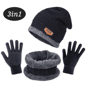 TAGVO Winter Beanie Hat Sciarpa Set Super Soft Fleece Fodera Interna Grande... - Ilgrandebazar