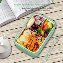 Carica l&#39;immagine nel visualizzatore di Gallery, Sinwind Lunch Box, Porta Pranzo, Bento Box con 3 Scomparti e Verde