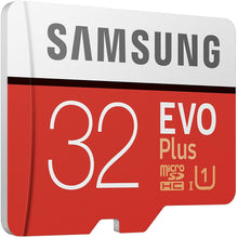 Carica l'immagine nel visualizzatore di Gallery, Samsung MB-MC32GA EVO Plus Scheda microSD da 32 GB, UHS-I U1, fino a 95 MB/s, con Adattatore SD, Rosso/Grigio