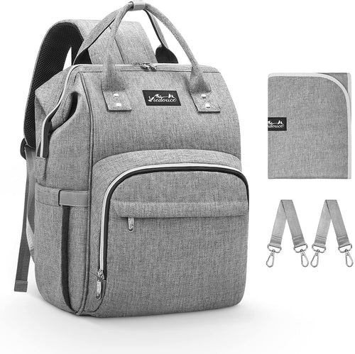 Zaino Mamma Multifunzione Vulcano Design Neonato Fasciatoio Grigio