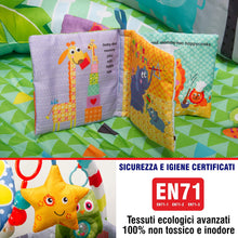 Carica l&#39;immagine nel visualizzatore di Gallery, Palestrina Neonati One Sensoriale età 0/24 mesi, Usabile come Fasciatoio, Trasportabile, Tappetino e Giochi Imbottiti e Lavabili per la Sicurezza dei Bambini, standard EN71 Europeo
