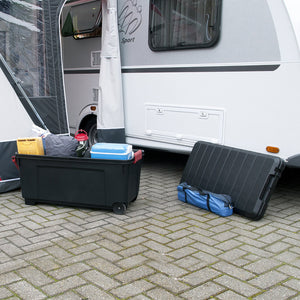 Iris Ohyama, storage box fai da te - conservarla All 170 L, Nero / Rosso