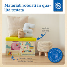 Carica l'immagine nel visualizzatore di Gallery, Bieco, Contenitore Porta Giochi, Scatole Portaoggetti, Baule Cesta per Bambini, Gelb