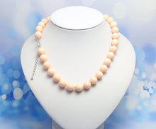 Carica l'immagine nel visualizzatore di Gallery, Schmuckwilly collana di perle conchiglia- facile Rosa donne collana da gusci reali 45cm 12mm mk12mm060-45