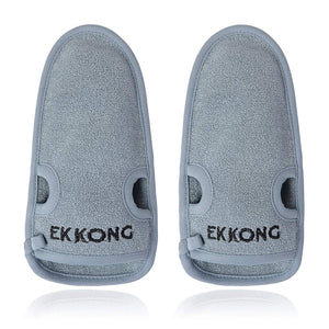 EKKONG 2 Pezzi Guanto Esfoliante, per Peeling Naturale in Fibre grigio - Ilgrandebazar