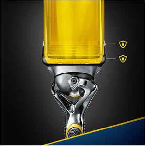 Gillette Fusion5 ProShield Regolabarba Uomo, Rasoio a Mano Libera, 9 Lamette da Barba da 5 Lame, Doppia Striscia Lubrificante con Tecnologia Flexball, Fino a 1 Mese di Rasatura con 1 Lametta 9 Lame + 1 Rasoio