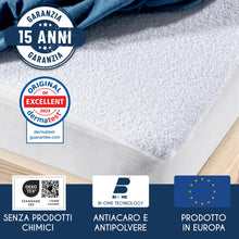 Carica l'immagine nel visualizzatore di Gallery, Coprimaterasso Matrimoniale Impermeabile 160x200 Antiacaro e Ipoallergenico Dreamzie - (Made in EU e Certificato OEKO-TEX)