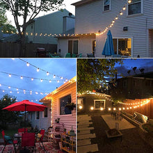 Carica l&#39;immagine nel visualizzatore di Gallery, JP-LED Catena Di Luci LED【 Con 27 Lampadine Led G40 】Luci Da Esterno E Da Arredamento 【 Lunghezza 10,6 M 】Catena Luminosa Per Giardino, Casa, Decorazioni, Feste, Matrimonio, Natale