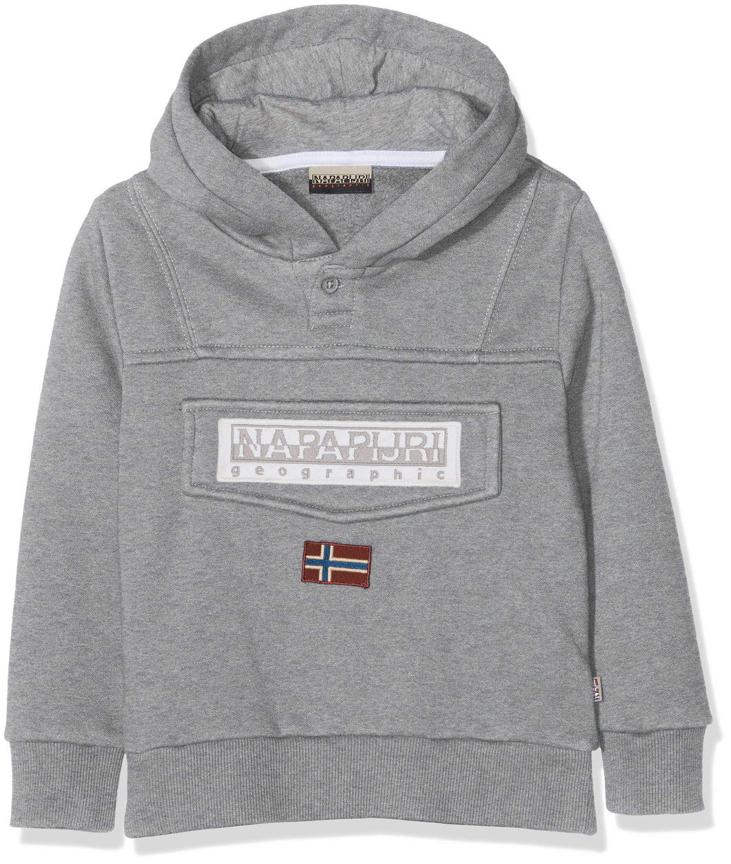 NAPAPIJRI Burgee Sweatshirt Felpa, Grigio (Med Grey Mel 160), 140 (Taglia... - Ilgrandebazar