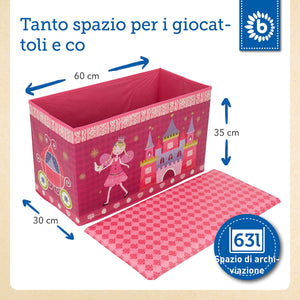 BIECO | contenitore giochi bambini | porta giochi | scatole portaoggetti | baule portagiochi | cesta giochi