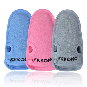 EKKONG 2 Pezzi Guanto Esfoliante, per Peeling Naturale in Fibre grigio - Ilgrandebazar
