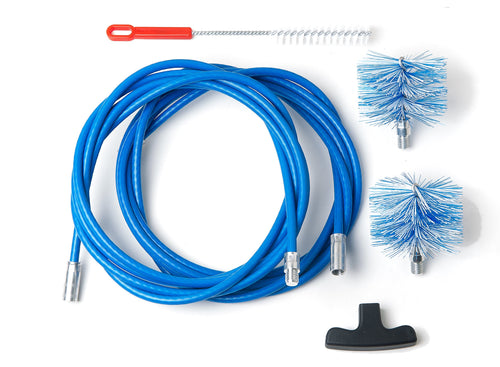 BARETTO - Kit 6 metri - 2 Spazzole Pellet 80 e 100mm in Nylon - 6 - Ilgrandebazar