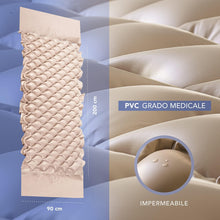 Carica l'immagine nel visualizzatore di Gallery, AIESI® Materasso Antidecubito a bolle d'aria con compressore regolabile a ciclo alternato DOCTOR MATTRESS, 130 Celle, Portata 150 Kg, Super-silenzioso, Ganci in acciaio, Garanzia Italia 24 mesi