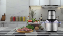 Carica l&#39;immagine nel visualizzatore di Gallery, Tritatutto Elettrico, homeasy 2L Frullatore Multifunzionale con Ciotola in