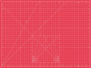 La Canilla ® - Tappetino Da Taglio Autoguarigione A2 (60x45cm) rosso - Ilgrandebazar