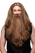 Carica l&#39;immagine nel visualizzatore di Gallery, Wig Me Up - Parrucca E Barba, Intrecciata, Da Uomo, Carnevale,Barbaro,... - Ilgrandebazar