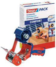 Carica l&#39;immagine nel visualizzatore di Gallery, Tesa 06400-00001-02 Tesapack Dispenser Comfort 1 x 66m x 50mm, Blue, Orange - Ilgrandebazar