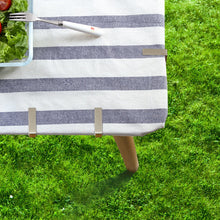 Carica l&#39;immagine nel visualizzatore di Gallery, ZoomSky Tovaglia Clips 4 Pezzi Picnic Tovaglietta da Tavolo in Argento